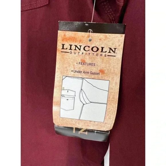 LINCOLN OUTFITTERS WORKWEAR FOREMAN FIT LONG SLEEVE BUTTON UP SHIRT MEN'S XLR - Picture 6 of 11